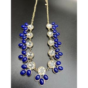 Banana Republic Blue and Crystal Necklace